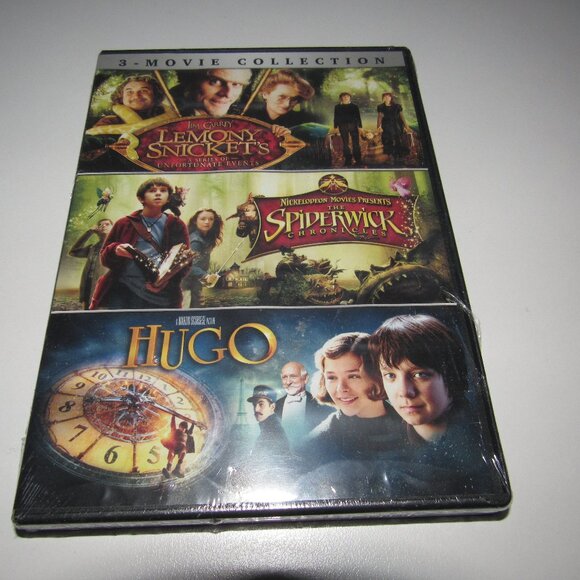 3-Movie DVD Collection – Lemony Snicket’s, The Spiderwick Chronicles, Hugo - Picture 1 of 3